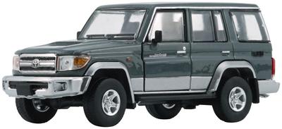 BM CREATIONS Toyota Land Cruiser LC76 темно-серый с правым рулем, готовый продукт 1/64