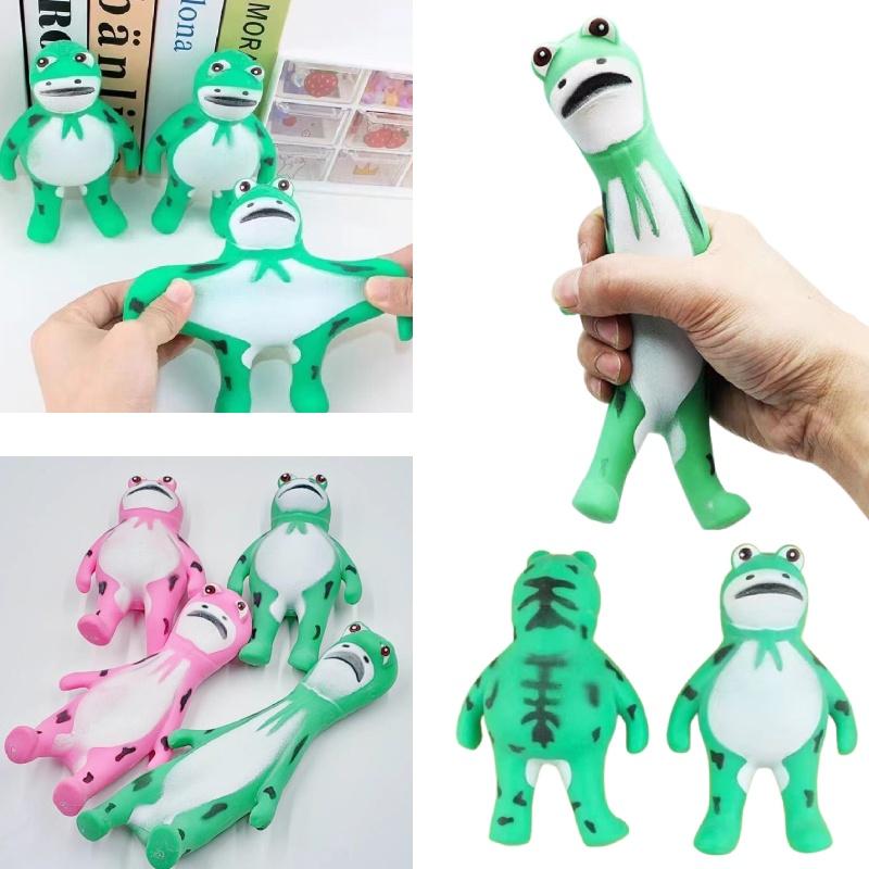Креативная игрушка-сквиши в виде лягушки из ТПР для снятия стресса оптом от фабрики в Чжэцзяне