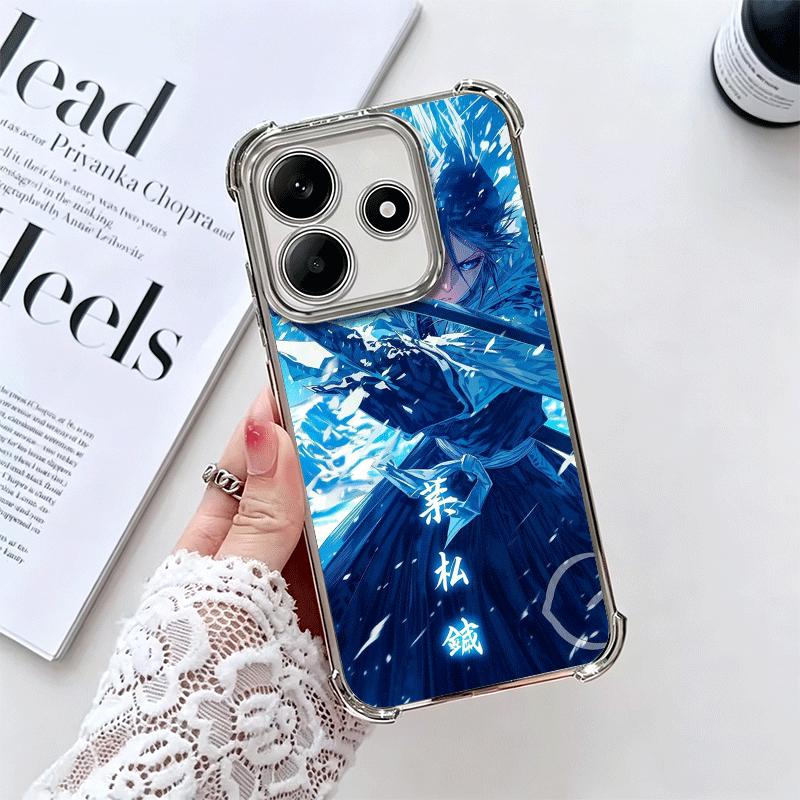 Чехол для телефона с покрытием Bleach Kuchiki Rukia для Xiaomi Redmi Note 14 15 Pro Plus 13 12 11 11S 11T 10 9S 9 5G, противоударный чехол с подушкой безопасности