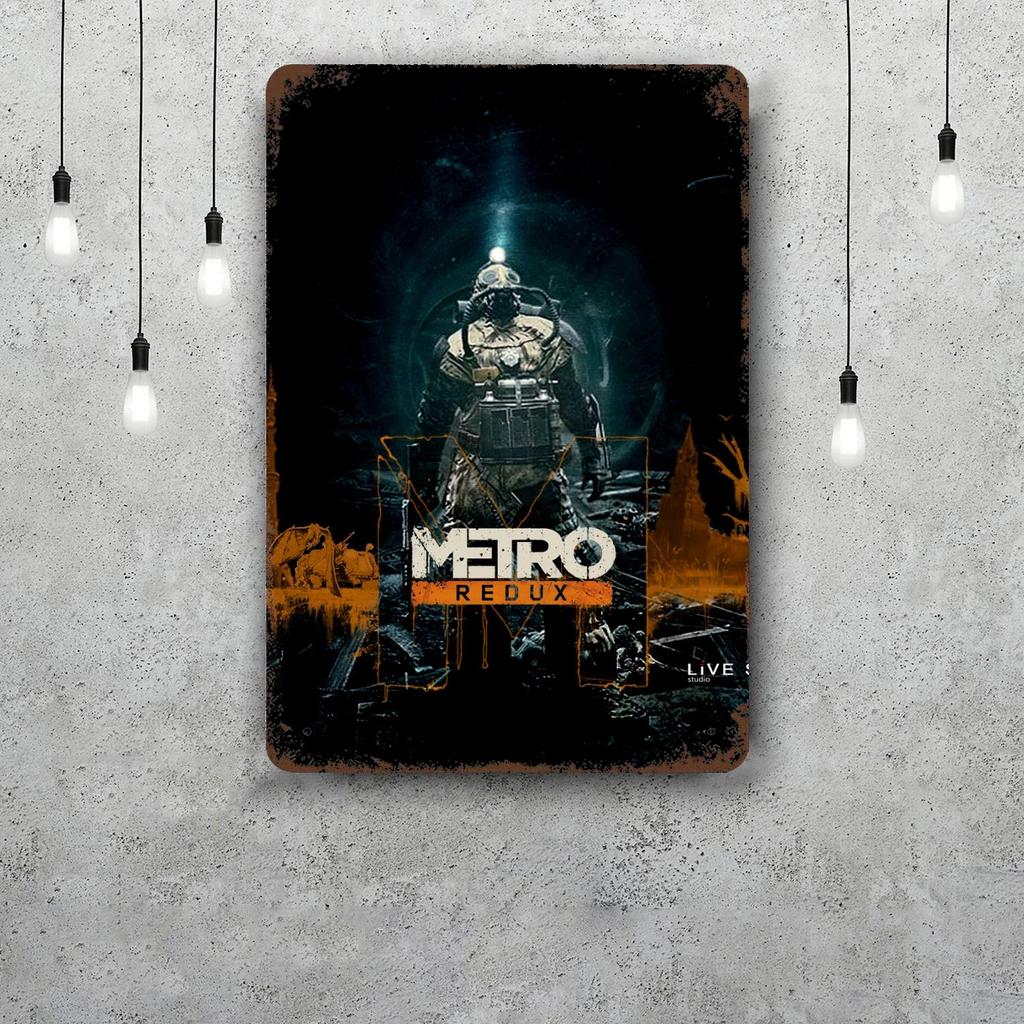 Металлопластины Metro Exodus настенный декор Винтажные жестяные таблички Капитан Металлический плакат Декор для бара паба клуба Настенное украшение