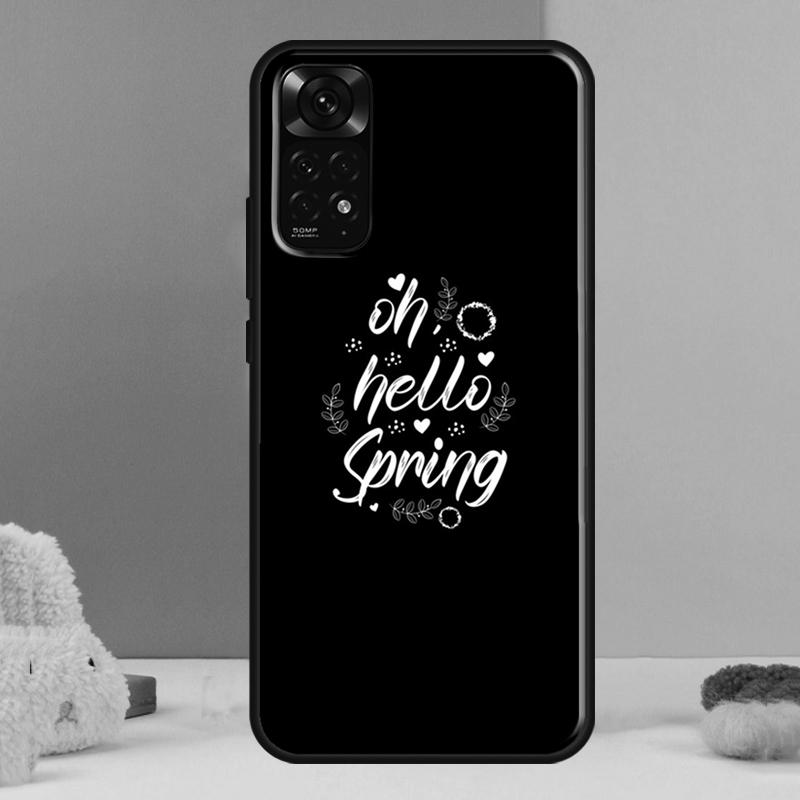 Hello Spring Flowers Case For Xiaomi Redmi Note 14 13 12 Pro 11 9 10 9S 10S 11S 12S Redmi 14C 13C 10C 12C Cover