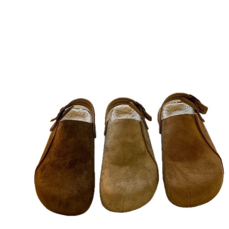 Женские woolen туфли Baotou Dabiao Plus - Новая модель с широким носком на толстой подошве, шлепанцы