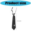 Jk Uniform Black Ties Metal Chain Heart Collar Japan Jk Seifuku Cosplay Pre-tied Tie Schoolgirl JK Suit Neckwear