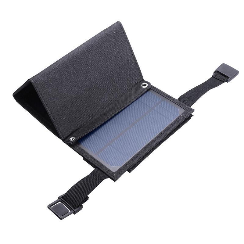 Складная солнечная панель для кемпинга на открытом воздухе, 5 В USB, портативное солнечное зарядное устройство для аккумулятора смартфона для туризма, пеших походов