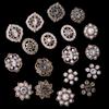 5 Pcs Rhinestone Pearl Flower Plate Diamond Button Jewelry Scarf For Hair Accessories Diy Decorative Clothing Handmade Material