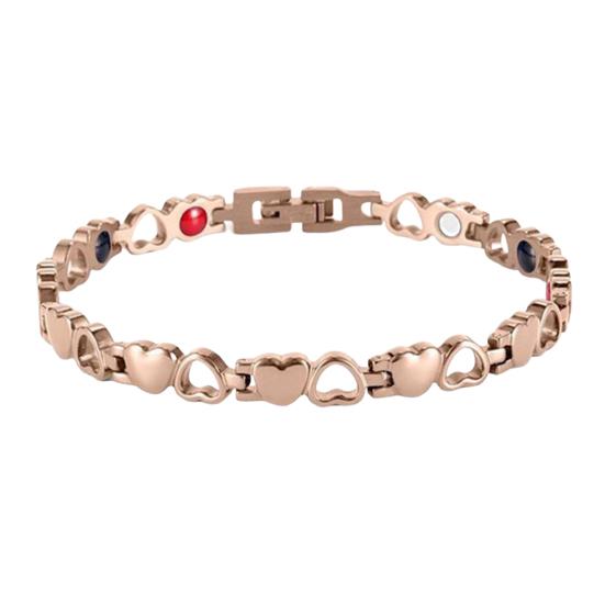 Браслет магнитной терапии Классическое облегчение боли Элегантный внешний вид Полая форма сердца любви