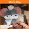 Mouse Plush Keychain Stuffed Doll With Pearl Chain For Couples Gift Kids