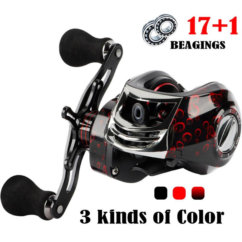 Fishing Reel 17 +1BB Baitcasting Reels Hand Front Drag Spinning Reel Casting Fishing Reels