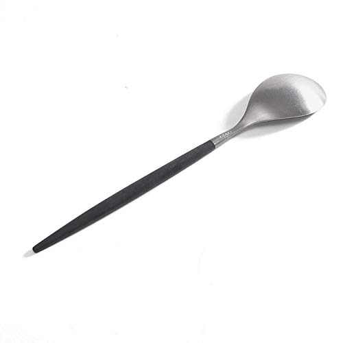 Cutipol MIO Black Silver Dessert Spoon MI08
