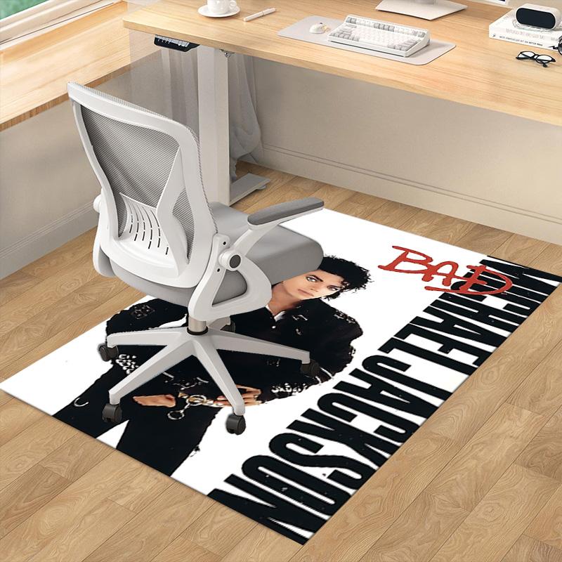 Michael Jackson Bad Album Carpet For Playroom Bedroom Living Room Sofa Home Decorkids Game Area Rug Nonslip Floor Mat