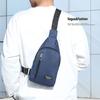 Мужская нагрудная сумка-слинг, большая вместительная водонепроницаемая парусиновая сумка с регулируемым ремешком на молнии, сумка через плечо для путешествий на открытом воздухе, сумка для телефона на одно плечо