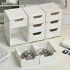 3-Tier Desktop Storage Box Drawer Style Large Capacity Cosmetics Organizer Mini Divider Box
