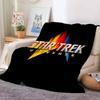 Плед S-Star T-Trek с логотипом Теплый и мягкий Подходит для спальни гостиной диван-кровать офиса путешествий кемпинга