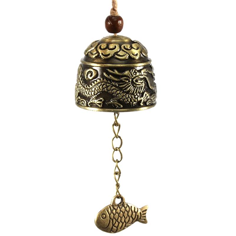 Dragon/Fish Feng Shui Bell Blessing Good Luck Fortune Hanging Wind Chime