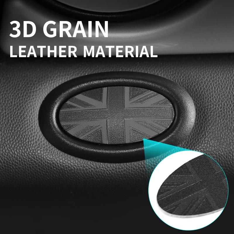 Co-pilot Storage Box Button PU Leather Sticker For Mini Cooper R56 R55 R57 R58 R59 Car Interior Sticker Accessories