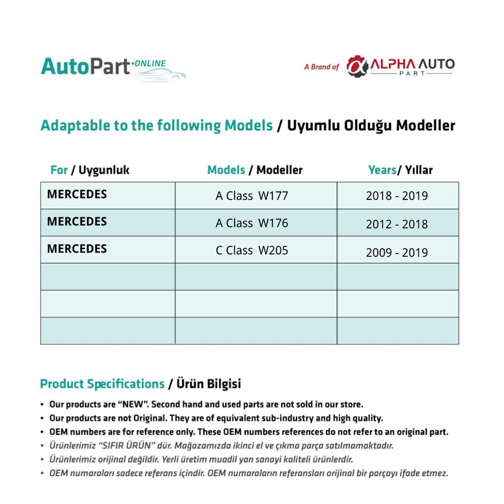 Комплект для ремонта люка на крыше для Mercedes C Class W205