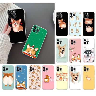 Чехол для телефона для Iphone 14 13 12 11 Pro Max Xs Max Xr X 12mini 14 Plus Se Corgi сексуальный чехол с изображением собаки и задницы Funda Capa Cell