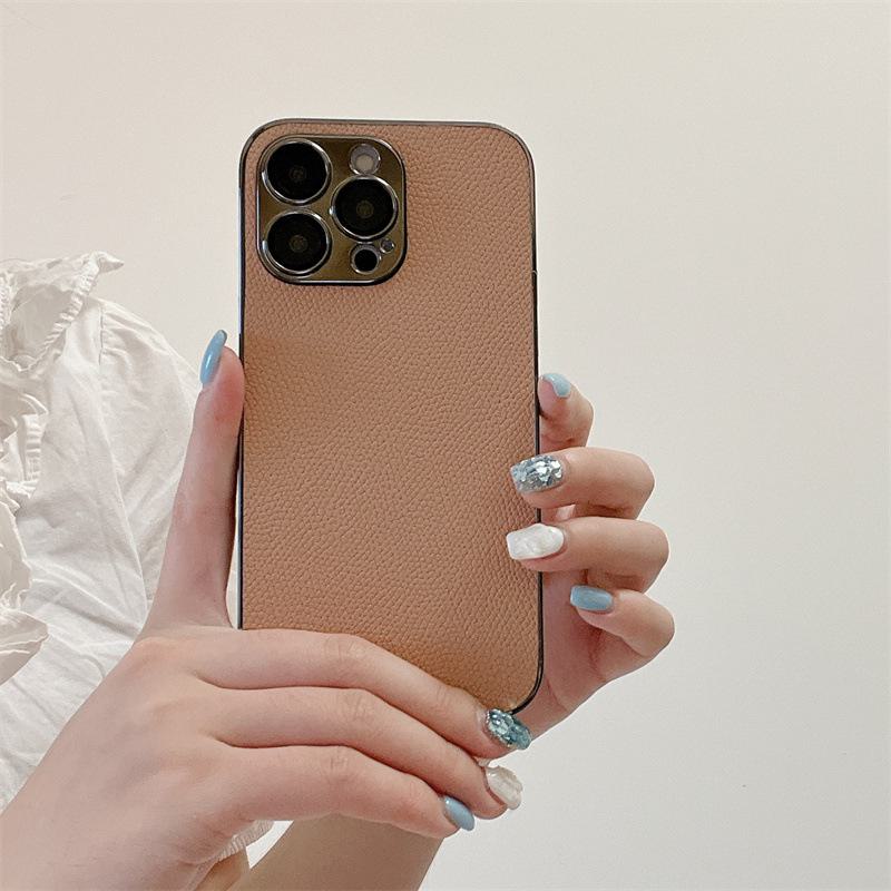 Stylish Anti-Drop Leather Phone Case for Apple 15Pro Max, 14 & 13Pro