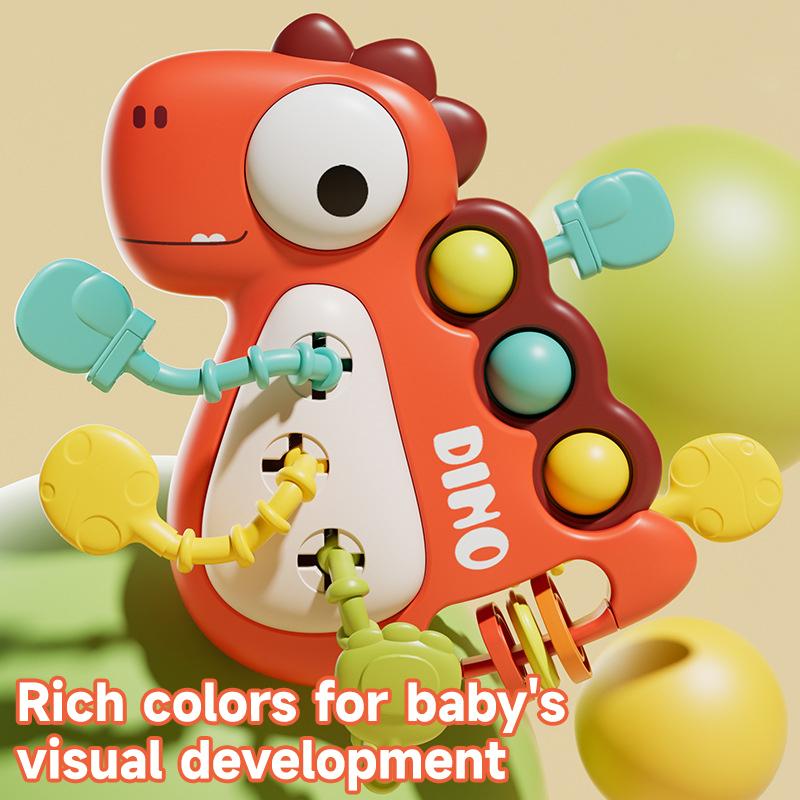 Sensory Development Baby Toy Pull String Activity Educational Toy Funny Finger Grasp Training Early Learning Toy Gift