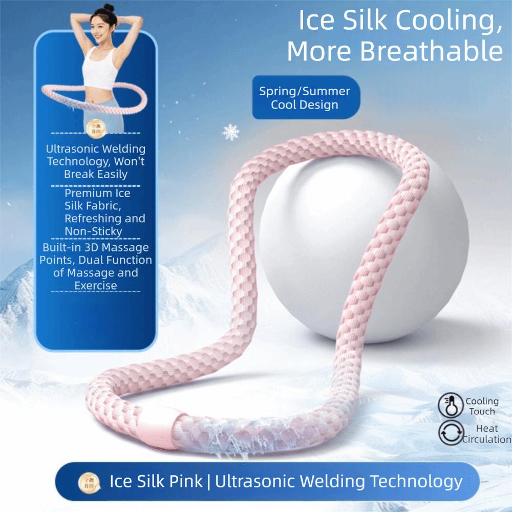 Ice Silk Soft Fitness Hoop Silent Design Fitness Waist Trainer Full-Body Training