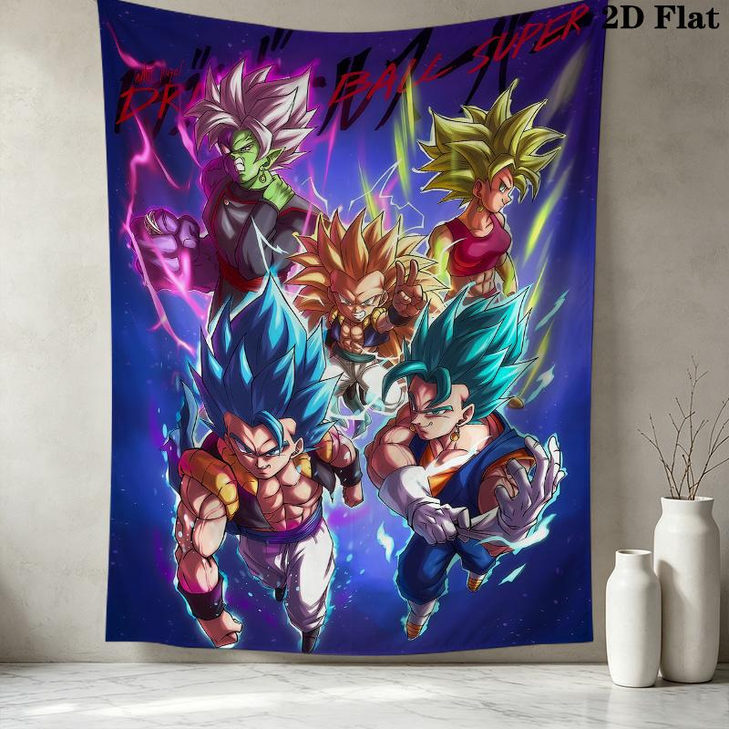Dragon Ball Super Wall Tapestry Aesthetic Wall Hanging Printed Fabric Blanket Decorative Tapestries For Bedroom Living Room Home Decor