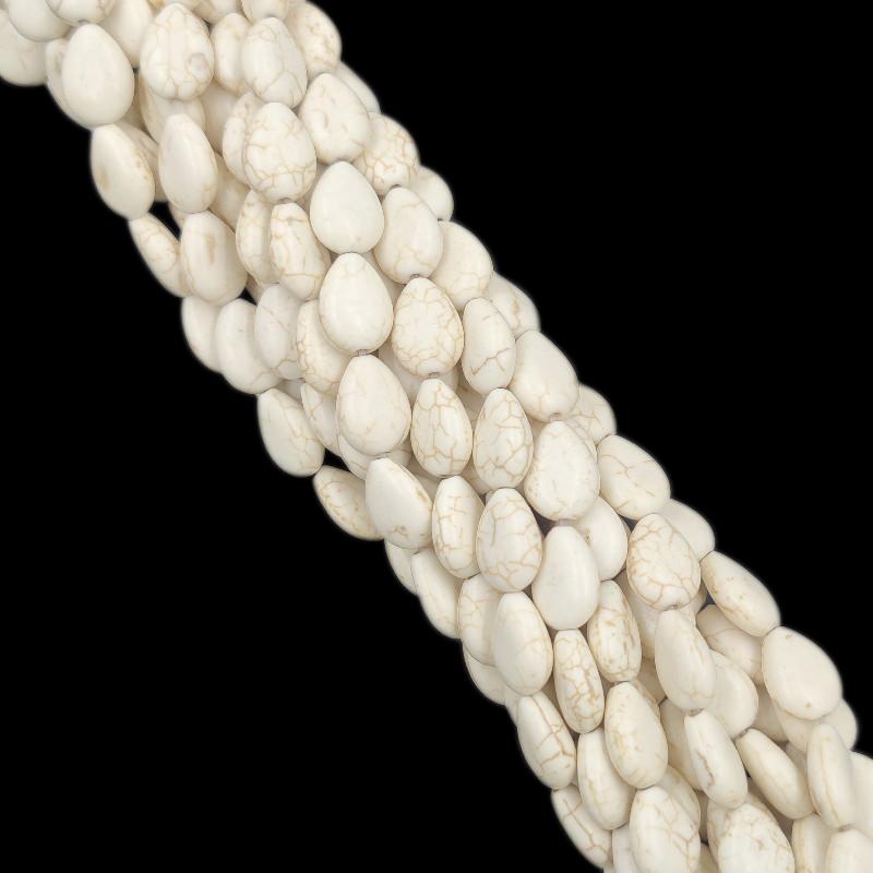 Белые квадратные морские звезды, цветок, череп, креативные бусины из натурального бирюзового камня, свободные бусины для аксессуаров «сделай сам»