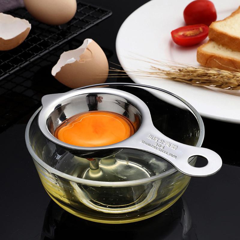 Egg White Separator 304 Stainless Steel Gadgets Kitchen Accessories Separating Funnel Spoon Divider Utensils