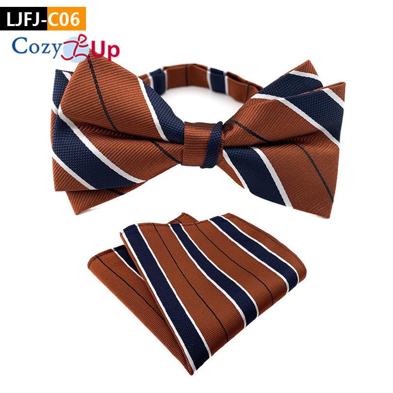 Костюм-двойка с галстуком-бабочкой и нагрудным платком с узором пейсли