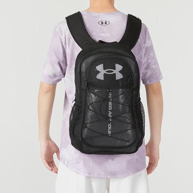 Under Armour Polyester Backpack Regular Unisex Black (Unisex) Backpacks 1372288 001