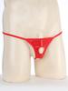 Men Lingerie Patent Leather G-string Bikini Underwear Briefs with Holes