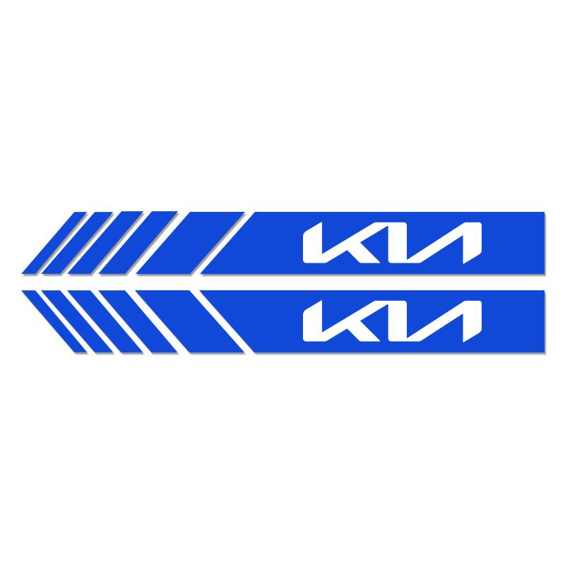 CASSX1 2Pcs Car Rearview Mirror Vinyl Stickers For KIA Ceed Forte K9 Optoma Picanto Rio Sorento Soul Sportage Auto Accessories