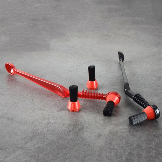 Изогнутая щетка для чистки ложки для кофе эспрессо с двойной головкой, предотвращающая ожоги