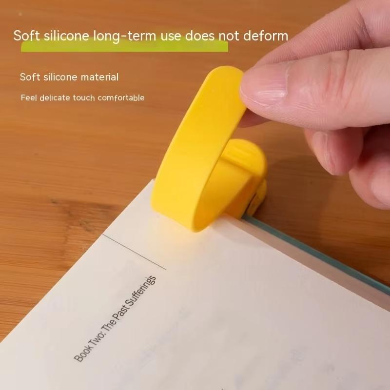 3Pcs Non-Deformable Automatic Page Tracking Bookmark Flexible Book Marker Clip for Book Lovers Birthday Gifts
