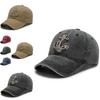 Premium Cotton Baseball Cap For Men With Stylish Embroidery And Classic Round Brim For Outdoor Enthusiasts