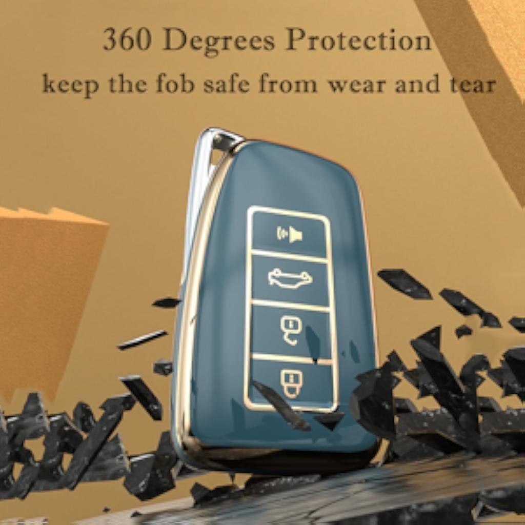 Чехол для ключа Lexus Key Fob Cover, для Lexus ES RX GS GX is LC LS NX RS LX RC Premium Soft TPU Full Cover Protection Key Fob Case Remote Key Holder