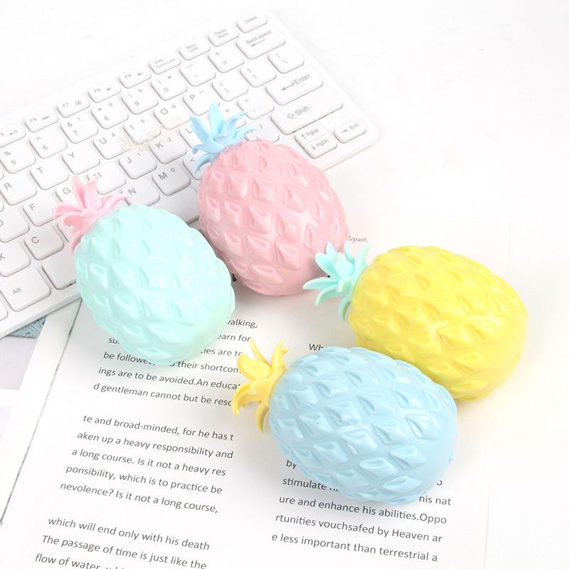 Pineapple Stress Relief Ball Soft Squeeze Toys Water Feeling Squishy Sensory Toys Water Beads Squeeze Fidget Toy Anti Anxiety
