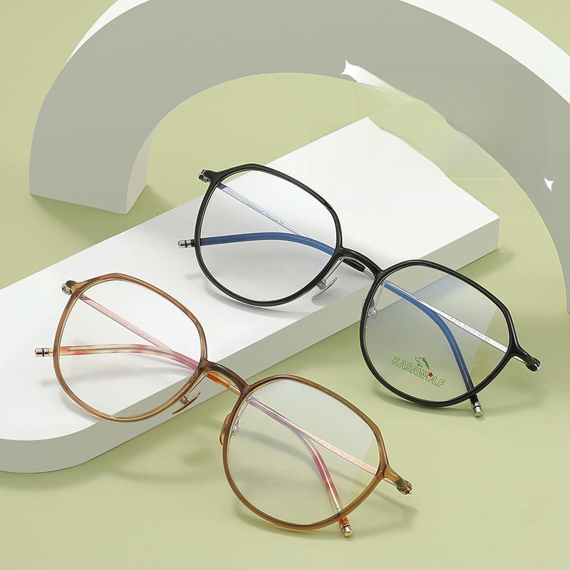 Danyang Olive Green Ultra-Light Оправа для очков для близорукости - Модная титановая оправа Feather для женщин и мужчин