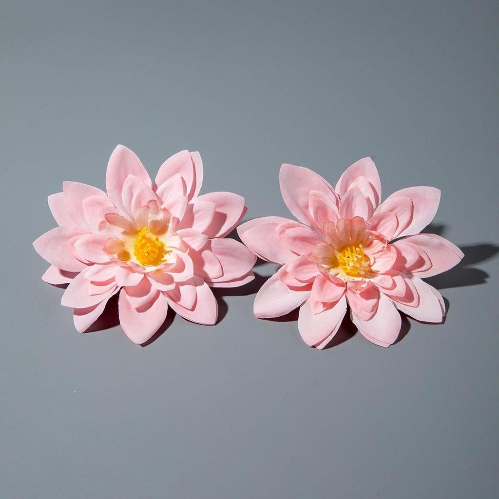 Сладкие Милые Преувеличенные Имитационные Многослойные Полиэстеровые Серьги-Цветы, Подходящие для Женского Пляжного Отпуска, Подарки для Пляжной Вечеринки