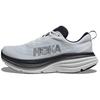 HOKA Bondi 8 2E Широкие белые черные мужские кроссовки 1127953-WBLC