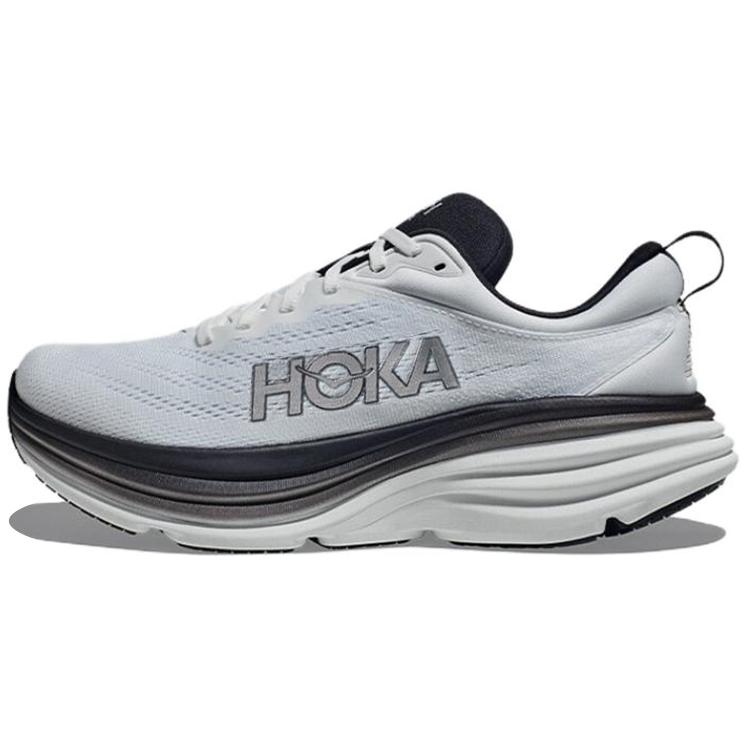 HOKA One One Bondi 8 2E Широкие 'Белый Черный' 1127953-WBLC