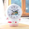 Astronaut Double Alarm Clock Cartoon Children Student Boy and Girl Sweeping Seconds Silent with Night Light Study Bedside Sleep Alarm Clock