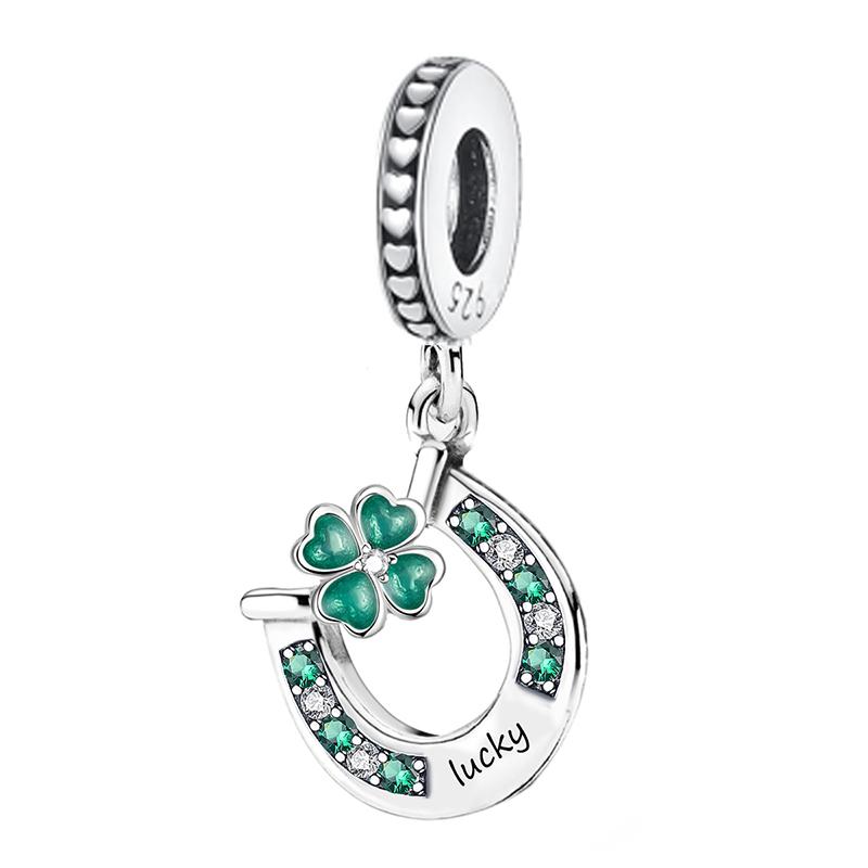 Медь Маленький Свежий Серия Четырехлистный Клевер Шармы Бусина Сделай Сам Браслет Ожерелье Изготовление Подарок Ювелирное Изделие Высокого Качества
