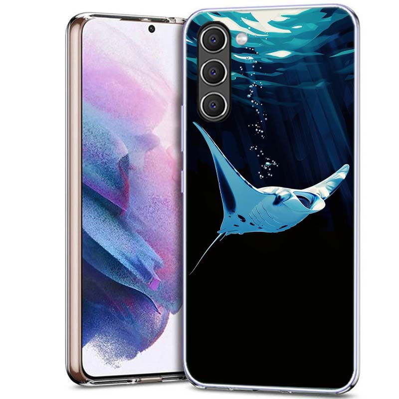 Fish Cool Manta Ray Phone Case for Samsung A54 A14 A24 A34 A17 A37 A57 A55 A35 A25 A15 A13 A23 A33 A53 A07 A05S A04S A03 A73 Gal