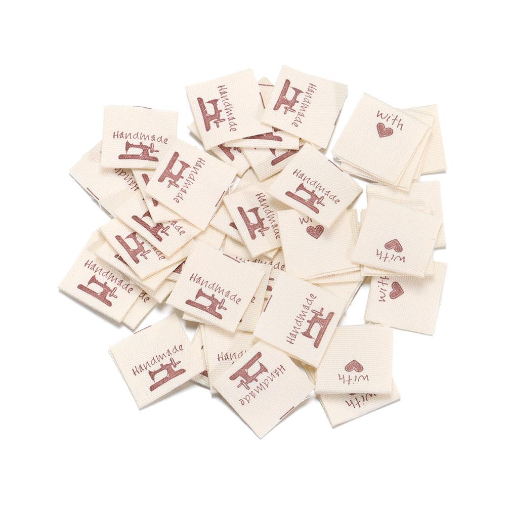 50 шт. DIY Плетеные принадлежности Моток вязальной шерсти Бирки для одежды Аксессуары для одежды Ручная работа С любовью Бирки для одежды