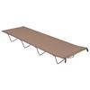 Camping Bed - vidaXL - 180x60x19 Cm - 600D Oxford Fabric - Steel - Taupe Color