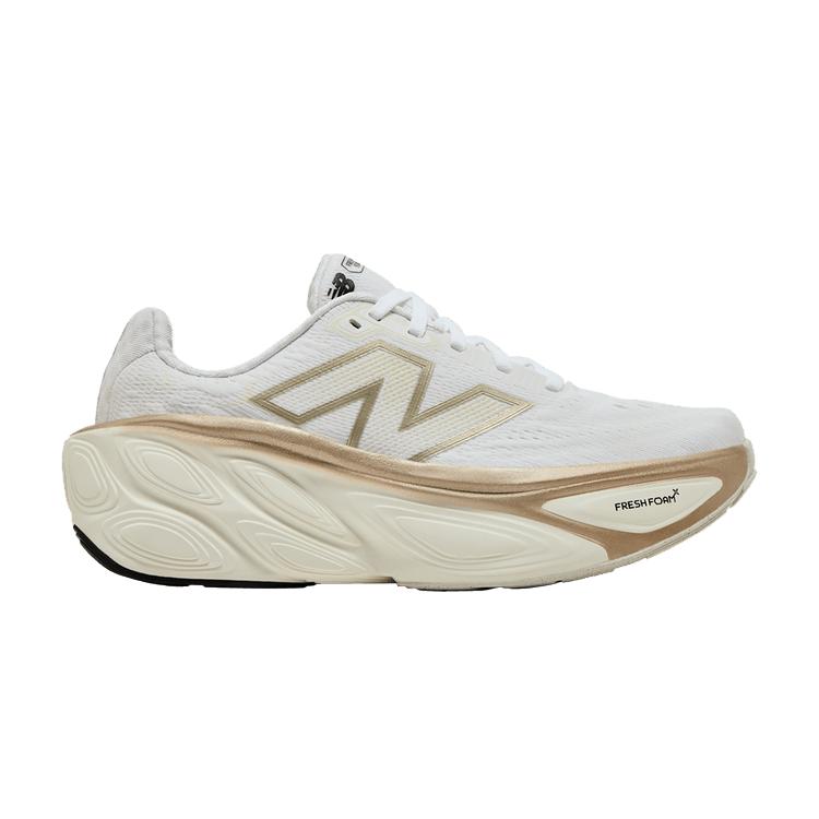 New Balance Fresh Foam X More v5 Белый Морская Соль Светло-Золотой Металлик (W