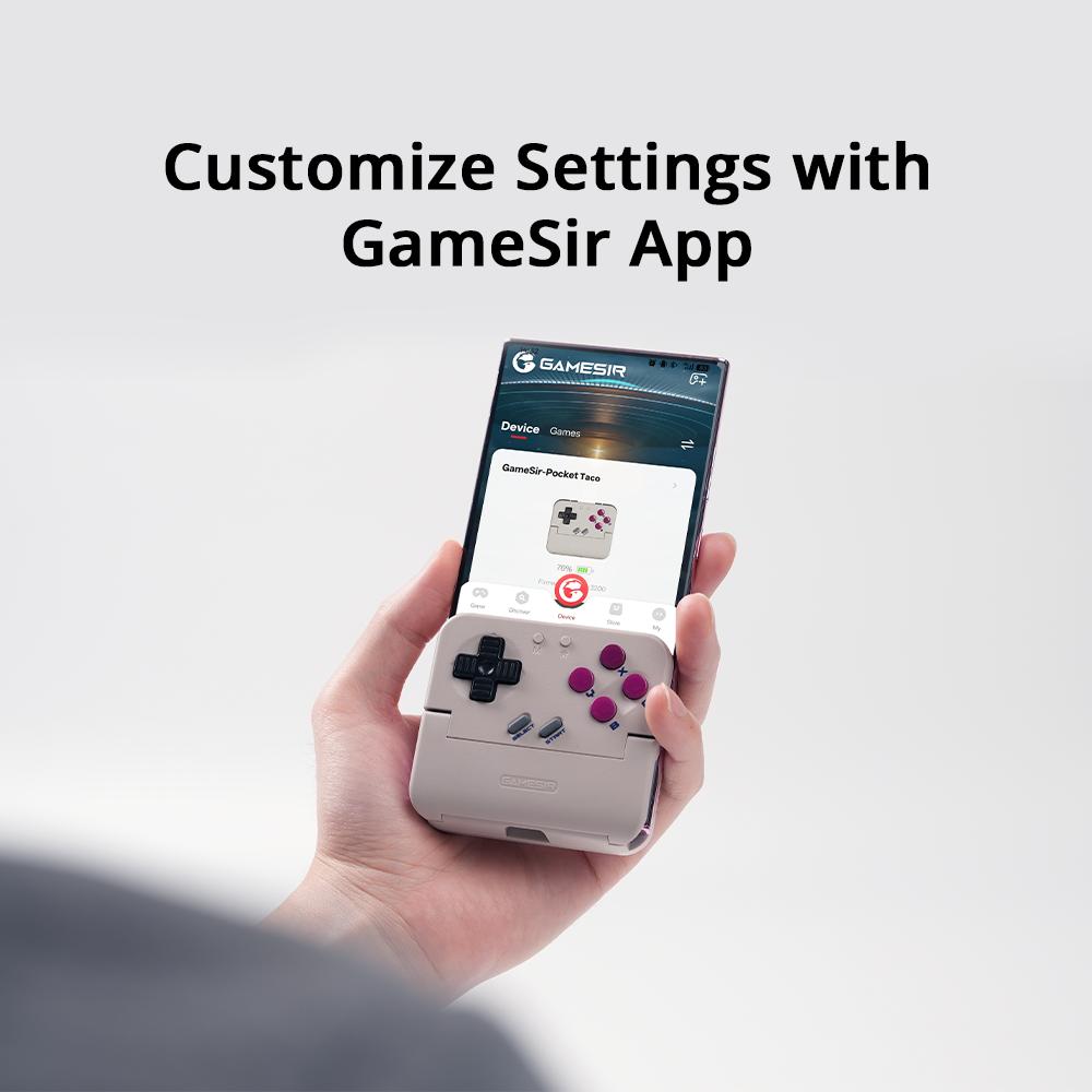 Gamesir Pocket Taco Mobile Controller Gamepad for Android Portable Clamp-Style Gamepad for Classic Arcade Games Vertical Handheld Gamepad 1
