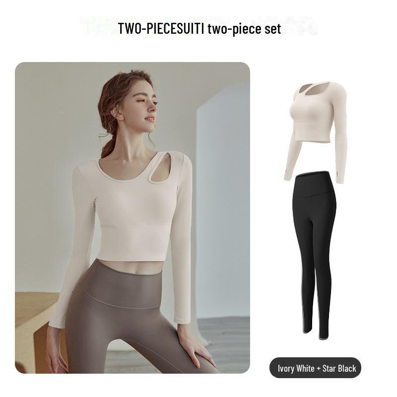 Женские быстросохнущие спортивные топы с длинным рукавом для осени/зимы — европейский и американский стиль, идеально подходят для бега, занятий в спортзале и йоги