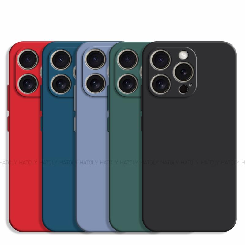 Чехол для iPhone 16 Pro Чехол для iPhone 16 Pro Оригинальный чехол TPU Роскошный противоударный жидкий силиконовый чехол для телефона для iPhone 16 Pro
