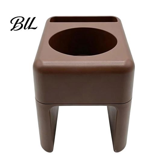 Professional Beauty Salon Accessory Chair Armrest Tray, Hair Storage Organizer with Phone/Cup Holder, Plastic Customer Phone Holder for Side